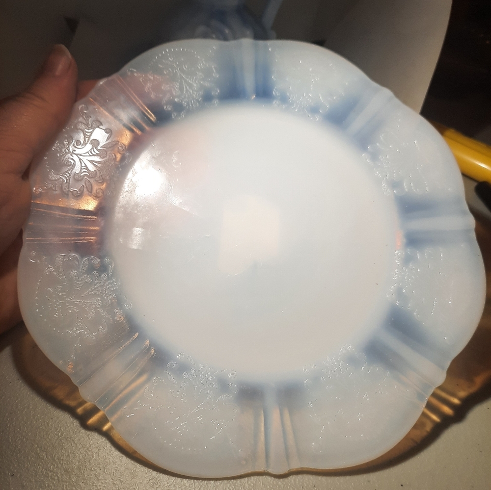 Vintage milkglass plate